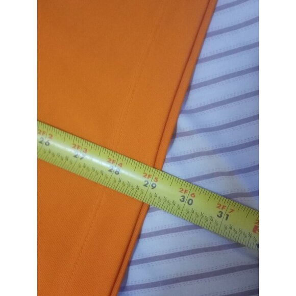 Nike GOLF Dri Fit Polo Shirt Mens XL Solid Orange Performance Collared - Picture 12 of 12